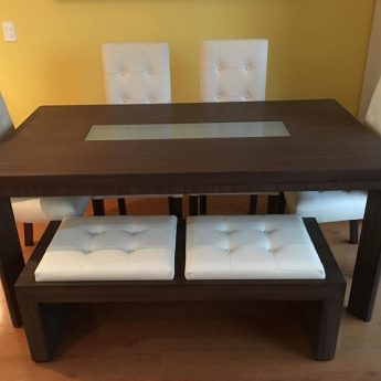 Juego de comedor para espacios pequeños